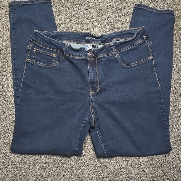 Maurices Denim - Maurices Dark Blue Skinny Jeans Stretchy Womens Size 22 Reg.